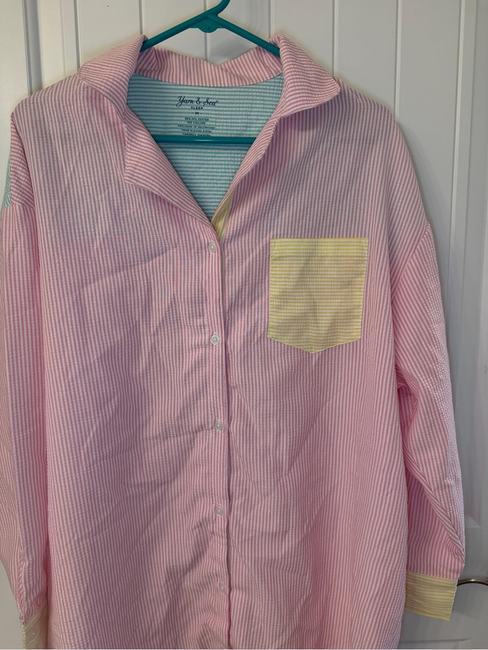 Yarn & Sea SLEEP Multicolored Striped Long Shirt